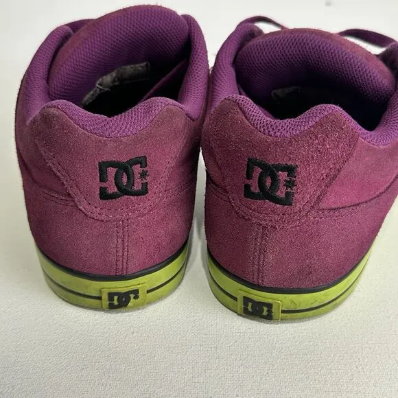 DC Skateboarding shoes PURE S MODEL purple nubuck leather mens size 9