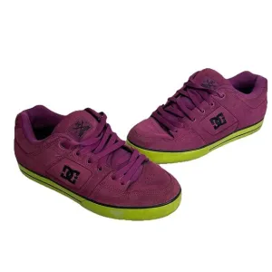 DC Skateboarding shoes PURE S MODEL purple nubuck leather mens size 9