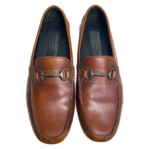 Del Amo Driving Shoe Mens 9 To Boot New York‎ Cognac Leather Loafer Gunmetal Bit