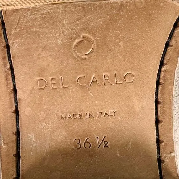 DEL CARLO Grey Suede Lace-Up Derby Shoes