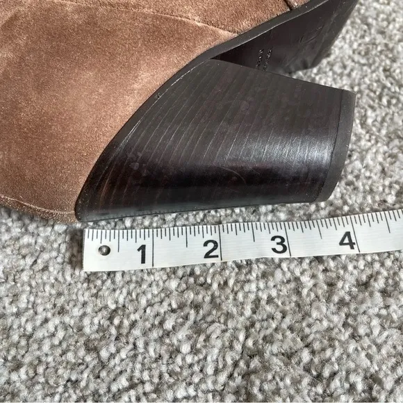 Diane Von Furstenberg Ankle Boots Womens  Size 6 M/ 36 Suede Brown Booties Heels
