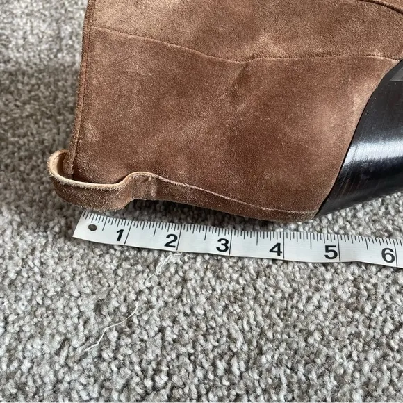 Diane Von Furstenberg Ankle Boots Womens  Size 6 M/ 36 Suede Brown Booties Heels