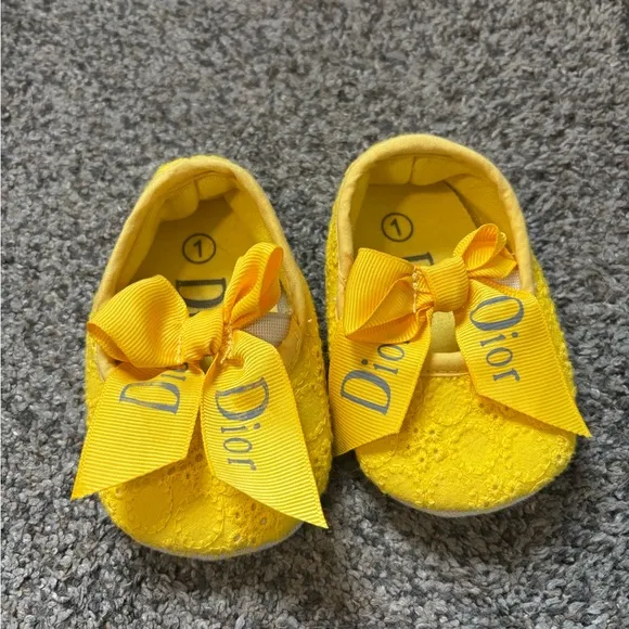 Dior Eyelet Baby Shoes