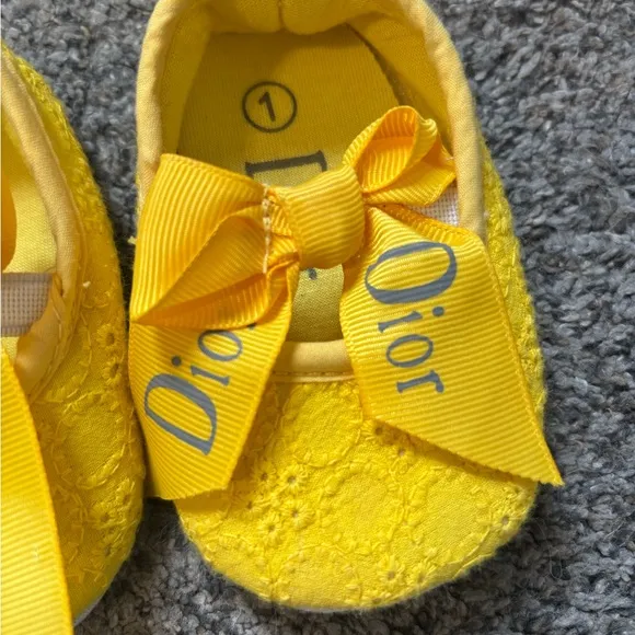 Dior Eyelet Baby Shoes