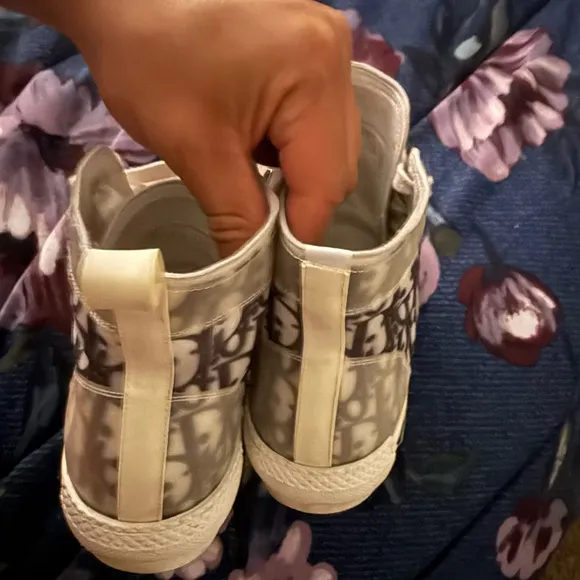 Dior Kids High-Top Sneakers - Gray