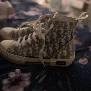 Dior Kids High-Top Sneakers - Gray