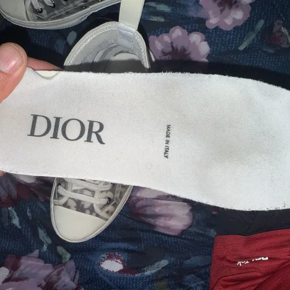 Dior Kids High-Top Sneakers - Gray