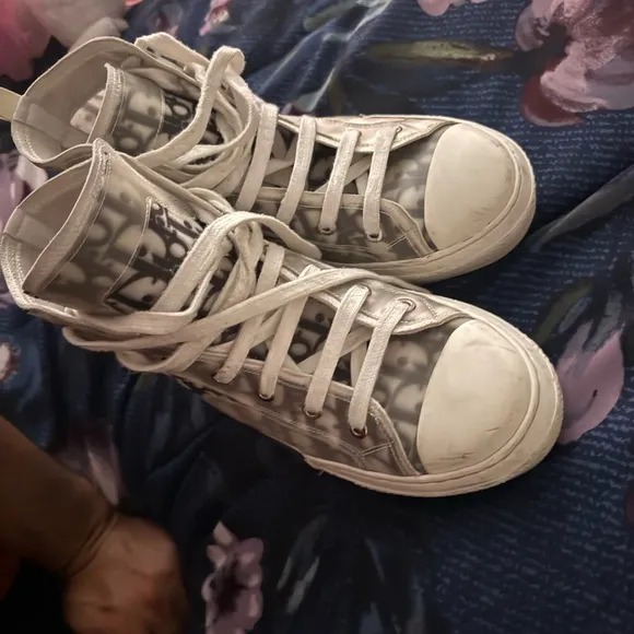 Dior Kids High-Top Sneakers - Gray