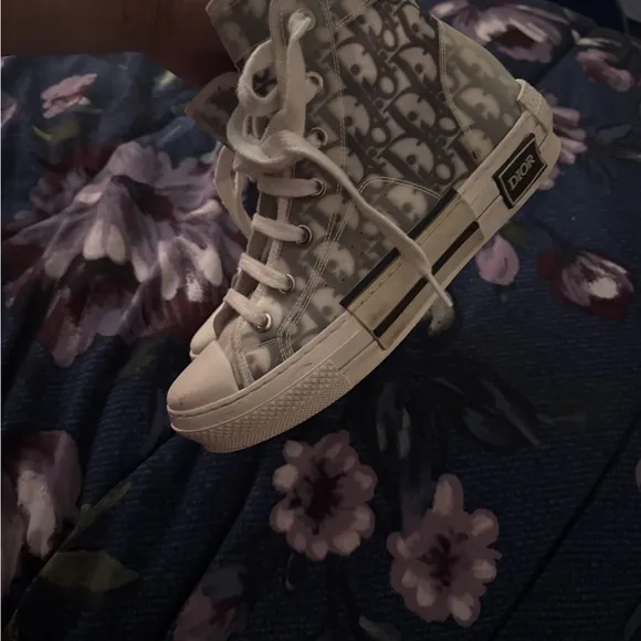 Dior Kids High-Top Sneakers - Gray