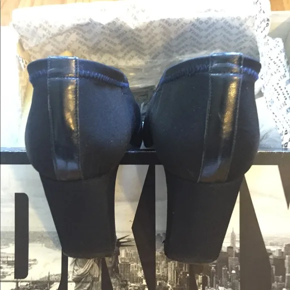 DKNY Stretch Sharkskin Booties