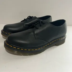 Doc Martens 24256 Virginia Leather Shoes Black Womens Size 8 39 NEW extra laces