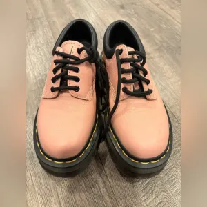 Doc Martens Pisa Leather Platform Shoes Quad Womens