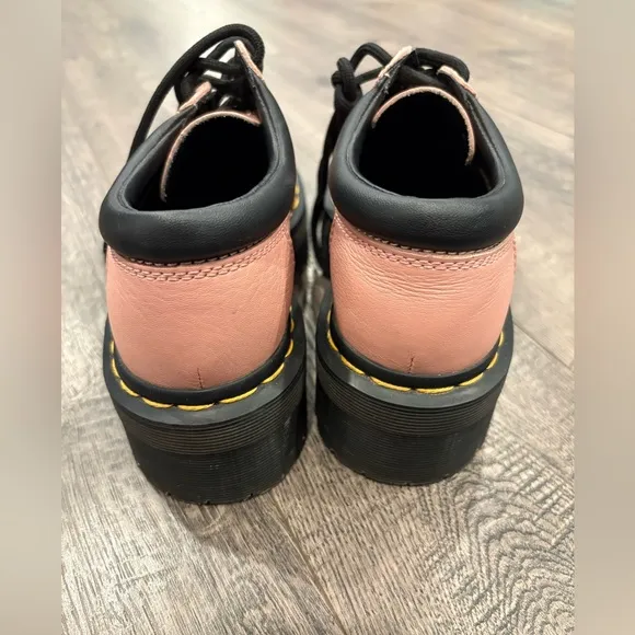 Doc Martens Pisa Leather Platform Shoes Quad Womens