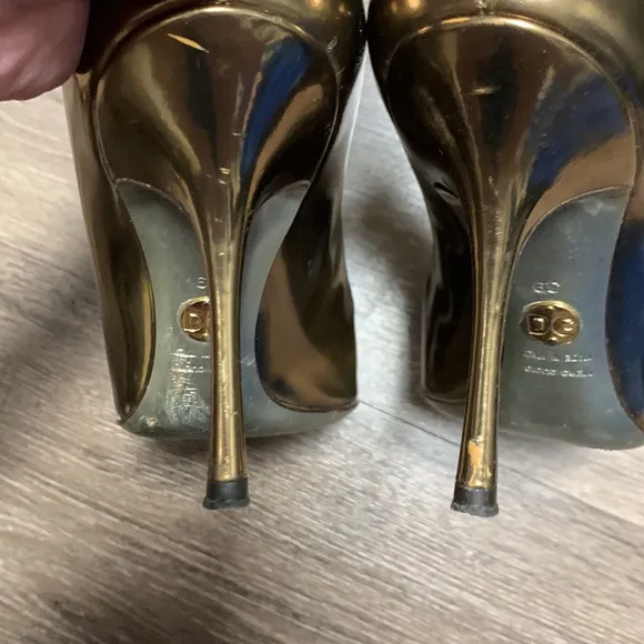 Dolce &amp; Gabbana Good Leather Peep Toe high heels
