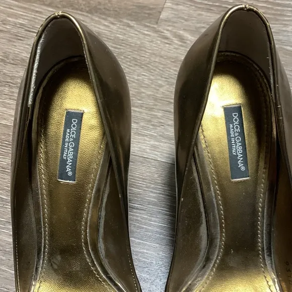Dolce &amp; Gabbana Good Leather Peep Toe high heels
