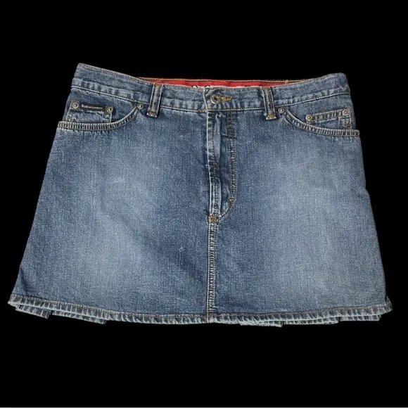 Dolce and Gabbana D&amp;G denim mini skirt