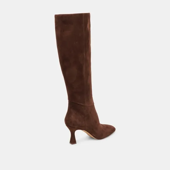 DOLCE VITA | Gyra Knee-high Boot - Dark Brown Suede | Size: 9