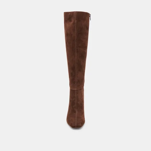 DOLCE VITA | Gyra Knee-high Boot - Dark Brown Suede | Size: 9
