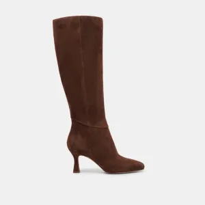 DOLCE VITA | Gyra Knee-high Boot - Dark Brown Suede | Size: 9