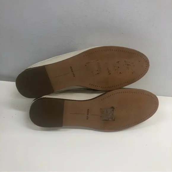 Dolce Vita Reign Ivory Leather Loafer Size 8.5