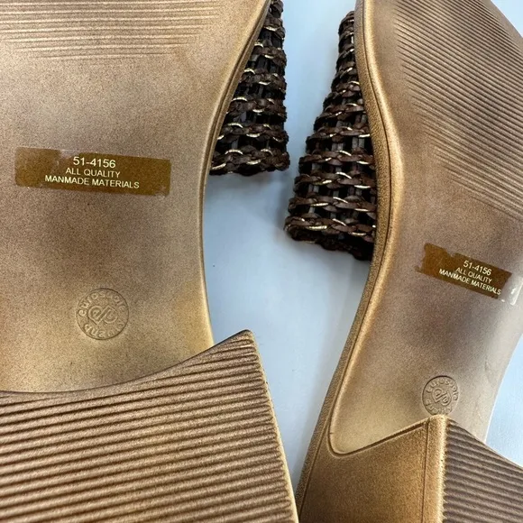 Dolce Vita Women's Tan Woven Heeled Sandals