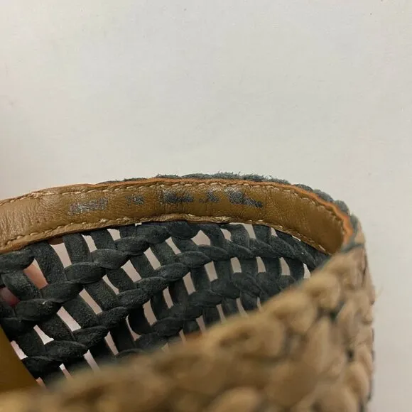 DONALD PLINER Block Bronze/Gold Heel Sandal Size 7