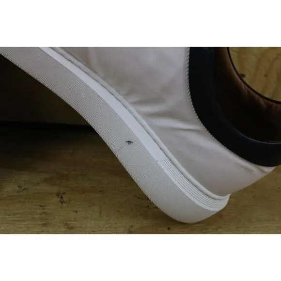 Donettello Deron Sneakers White Black Leather 11.5M Shoes Italy