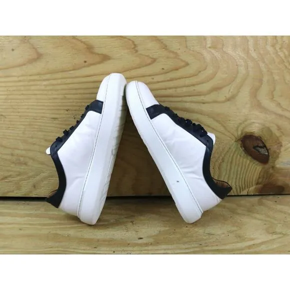 Donettello Deron Sneakers White Black Leather 11.5M Shoes Italy