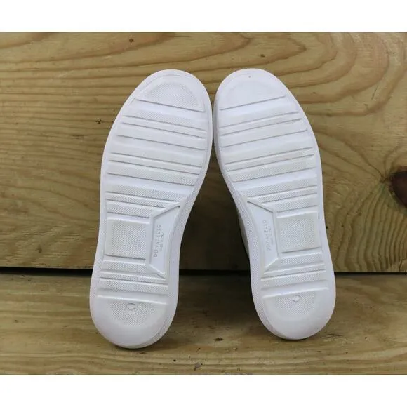 Donettello Deron Sneakers White Black Leather 11.5M Shoes Italy