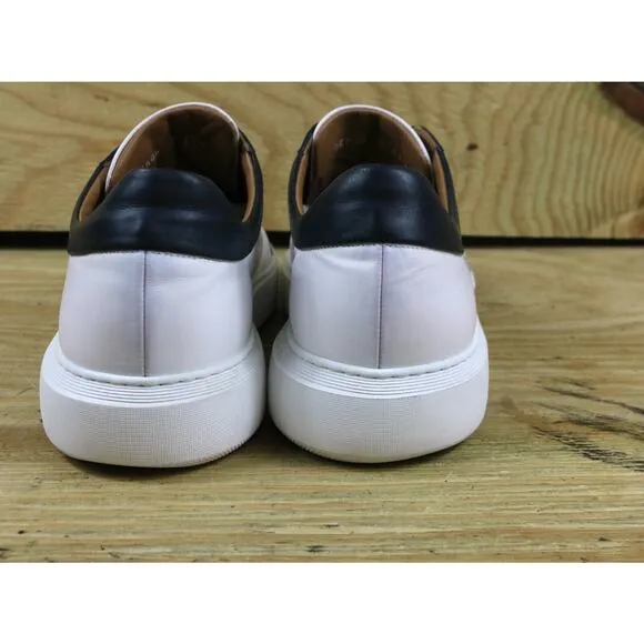 Donettello Deron Sneakers White Black Leather 11.5M Shoes Italy