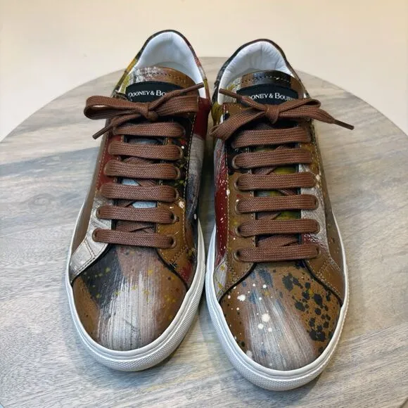 Dooney &amp; Bourke Florentine Dipinta Limited Edition Leather Sneakers US Size 7