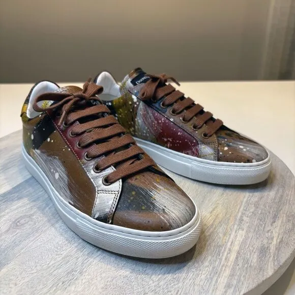 Dooney &amp; Bourke Florentine Dipinta Limited Edition Leather Sneakers US Size 7