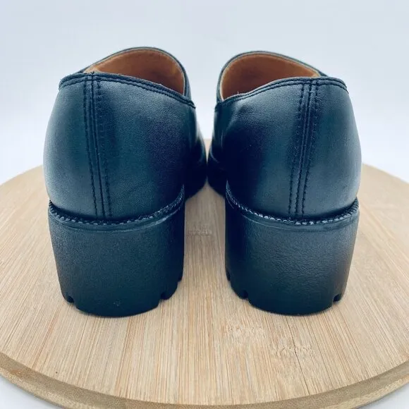 Double H Boots Womens 7 Black Leather Ankle Booties Platform