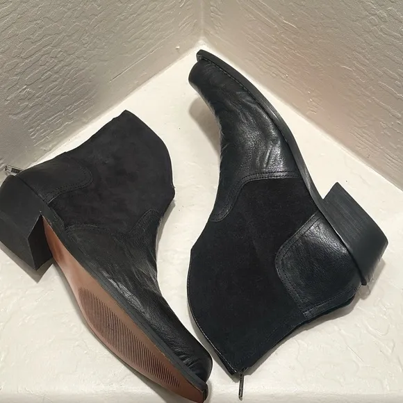 DownEast Dressy Western Cowboy Boots in Suede and Leather size 9 NEW