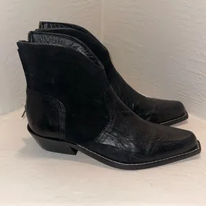 DownEast Dressy Western Cowboy Boots in Suede and Leather size 9 NEW