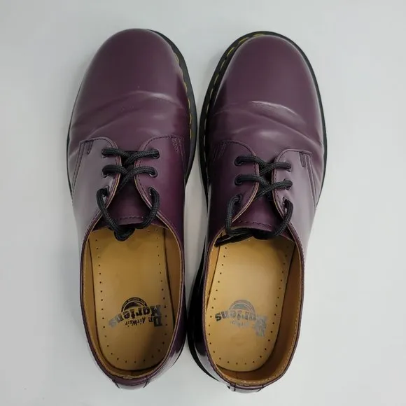 Dr. Martens 1461 3 Hole Men's Purple Leather Oxford Shoes USM Size 9