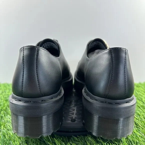 Dr. Martens 1461 Quad Mono Mens Size 11 Vegan Leather Platform Oxford Shoes NEW