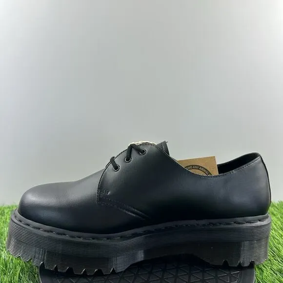 Dr. Martens 1461 Quad Mono Mens Size 11 Vegan Leather Platform Oxford Shoes NEW