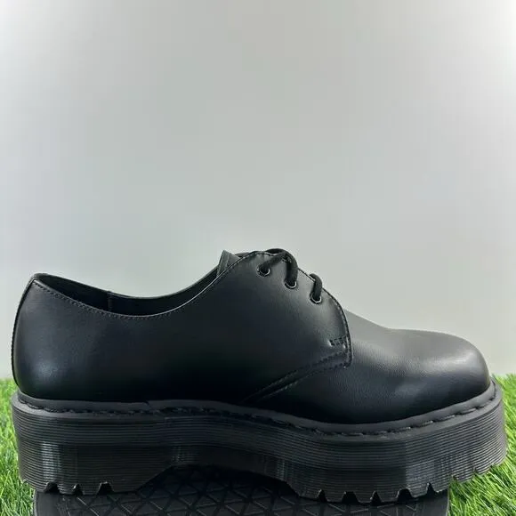 Dr. Martens 1461 Quad Mono Mens Size 11 Vegan Leather Platform Oxford Shoes NEW