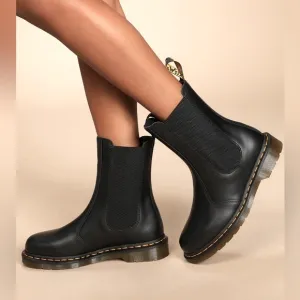 Dr Martens 2976 Hi Unisex Leather Slip On Chelsea Boot In Black Size 6.5W *NWOB*