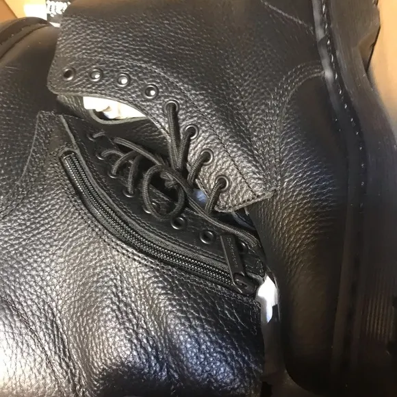 Dr. Martens Black Leather Combat Boots