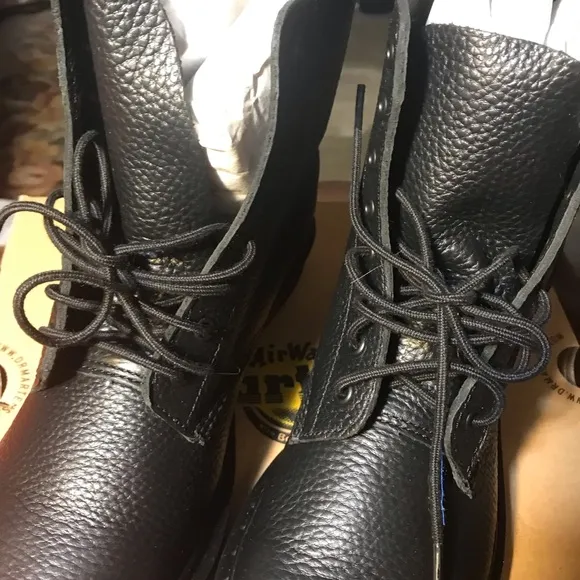 Dr. Martens Black Leather Combat Boots