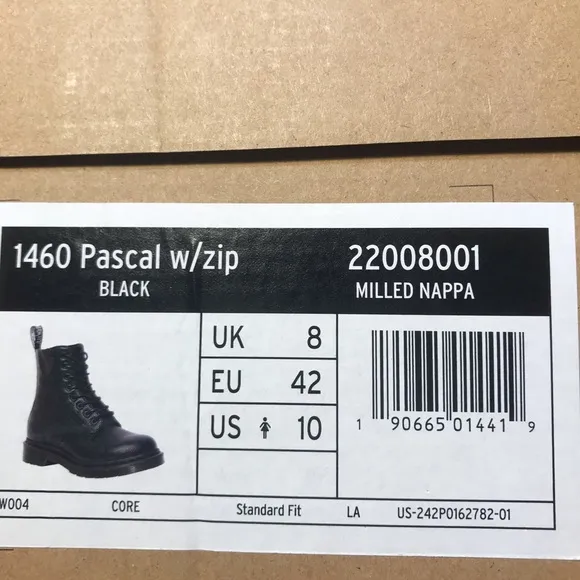 Dr. Martens Black Leather Combat Boots