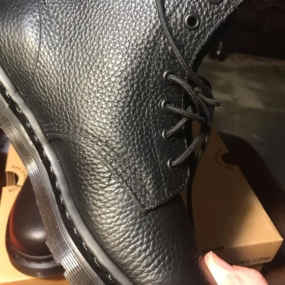Dr. Martens Black Leather Combat Boots