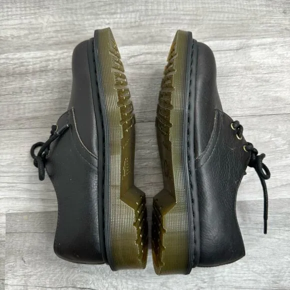 Dr. Martens Black Oxford Lace Up Shoes Black Leather Women’s 5