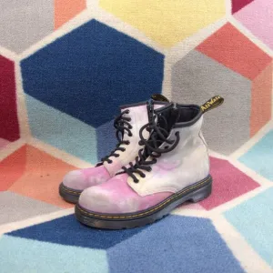 Dr. Martens GIrls Tie Dye Suede Boots Size 2