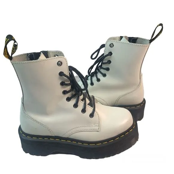 Dr. Martens JADON BOOT SMOOTH LEATHER PLATFORMS Doc's DM's Doc Martens