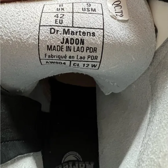 Dr. Martens Jadon White and Black Boots