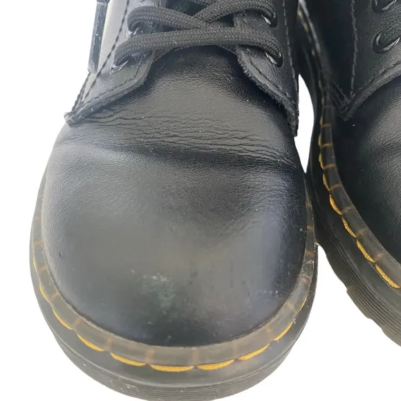 DR. MARTENS Kids Black Zavala Junior Lace Up Boots  Size: 13