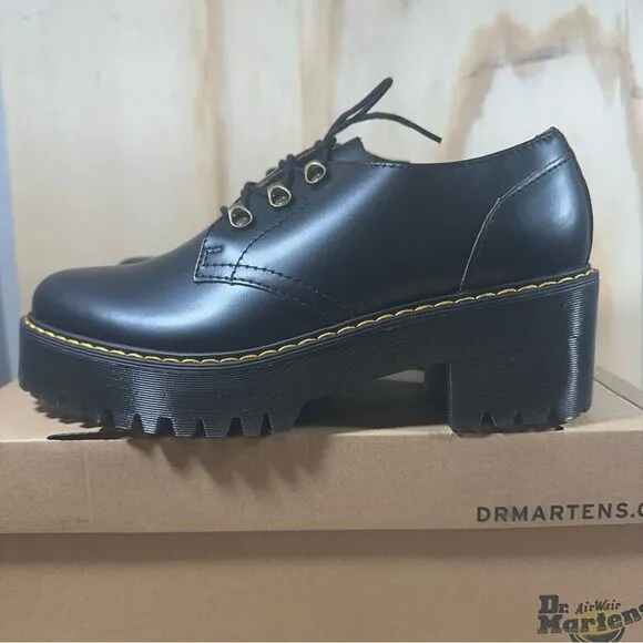 Dr Martens Leona Lug Sole Platform Derby Shoes Women’s Size 10 - NWT